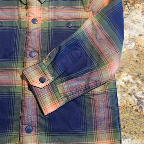 PLAID SHERPA LINED SHIRT JACKET in color Merchant Marine Plaid - Picture 4 of 4